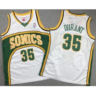 Kevin Durant, Seattle SuperSonics ( Retro White) - NIÑOS